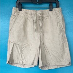 Cat & Jack Boys L (8-10) Beige Elastic Preppy Shorts